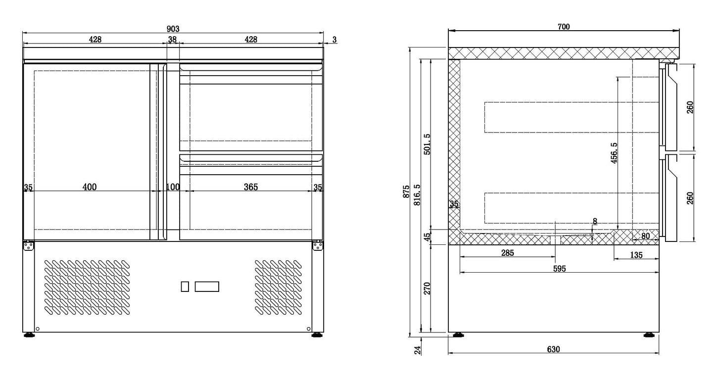 refrigerated-counter-1-door-2-drawers