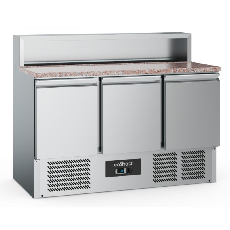 Combisteel - Ecofrost - Pizza Counter 3 Doors 8x1/6GN Container - SKU 7950.5095 All Stop Trading
