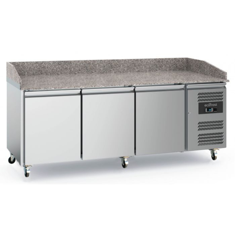 Combisteel - Ecofrost - Pizza Counter 3 Doors with wheels - SKU 7950.5140 All Stop Trading