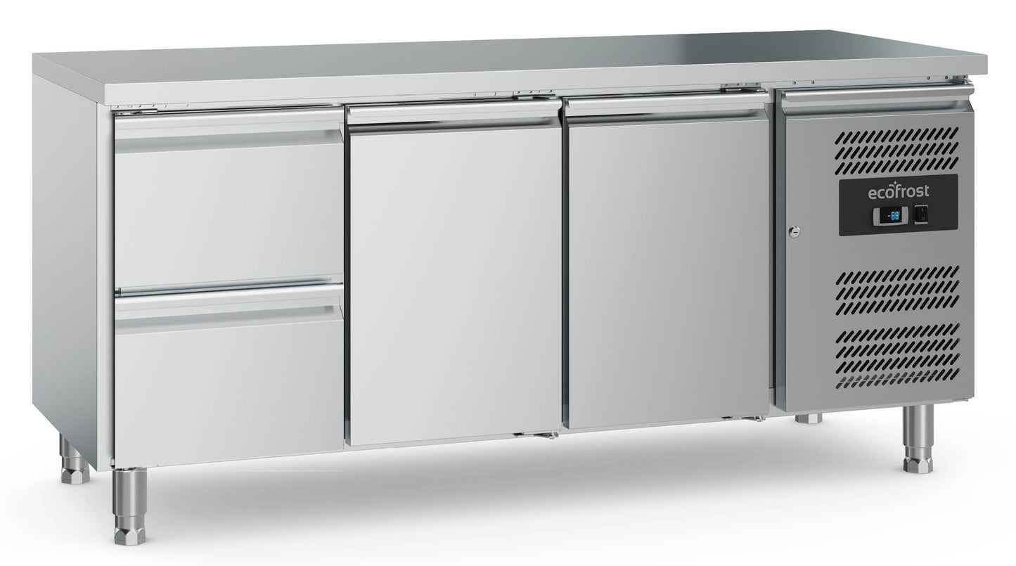 700-refrigerated-counter-2-doors-and-2-drawers-with-adjustable-feet-sku-7950-5160