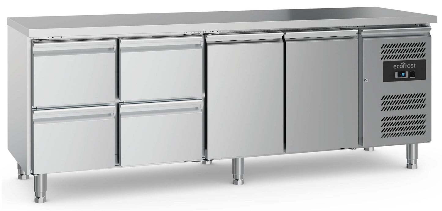 700-refrigerated-counter-2-doors-and-4-drawers-with-adjustable-feet-sku-7950-5180