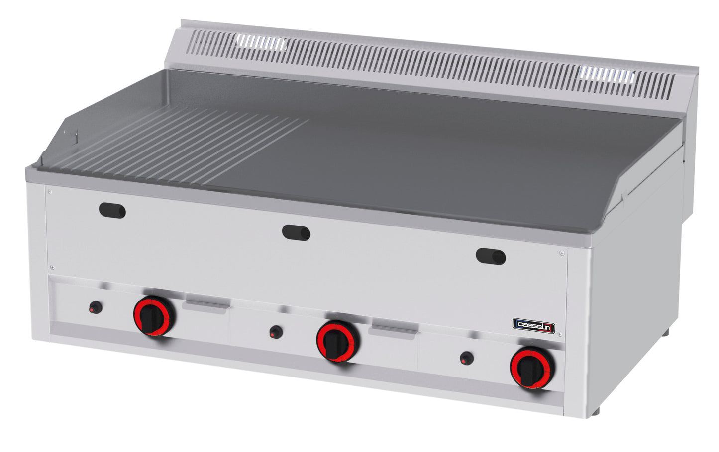 Gas griddle plate Grooved Smooth Cast iron 99 - C6PASFRLG99