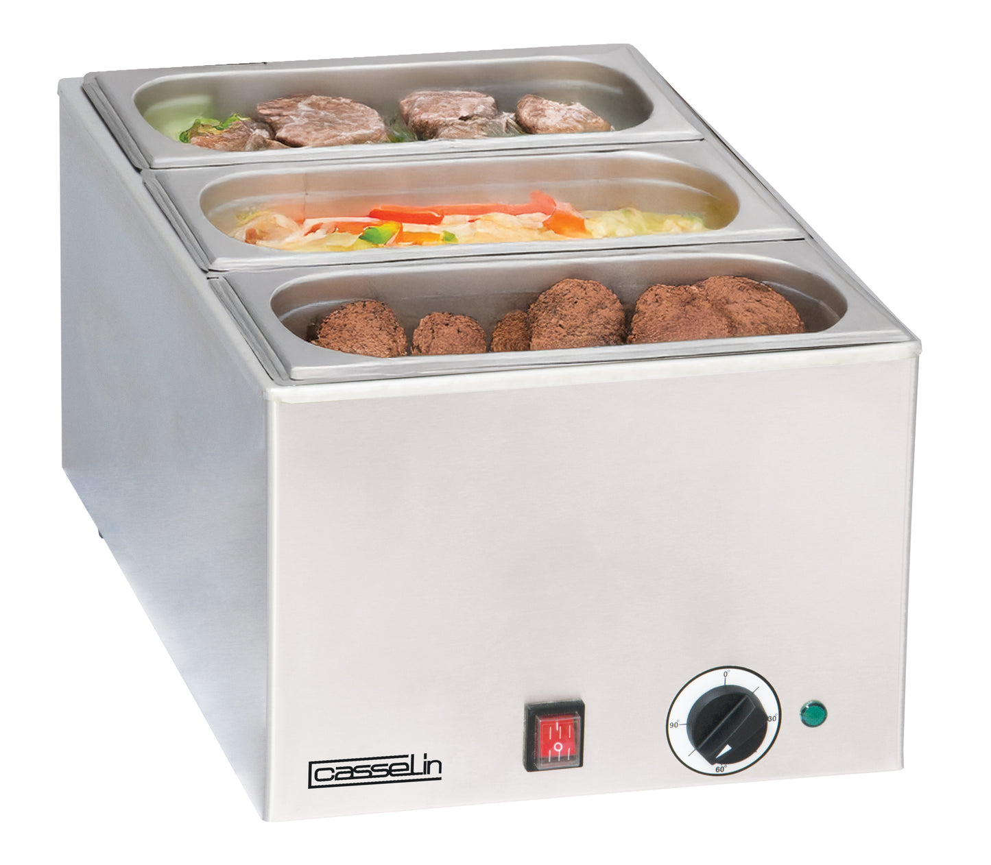 Bain-marie with 3 x GN 1/3 - CBM3