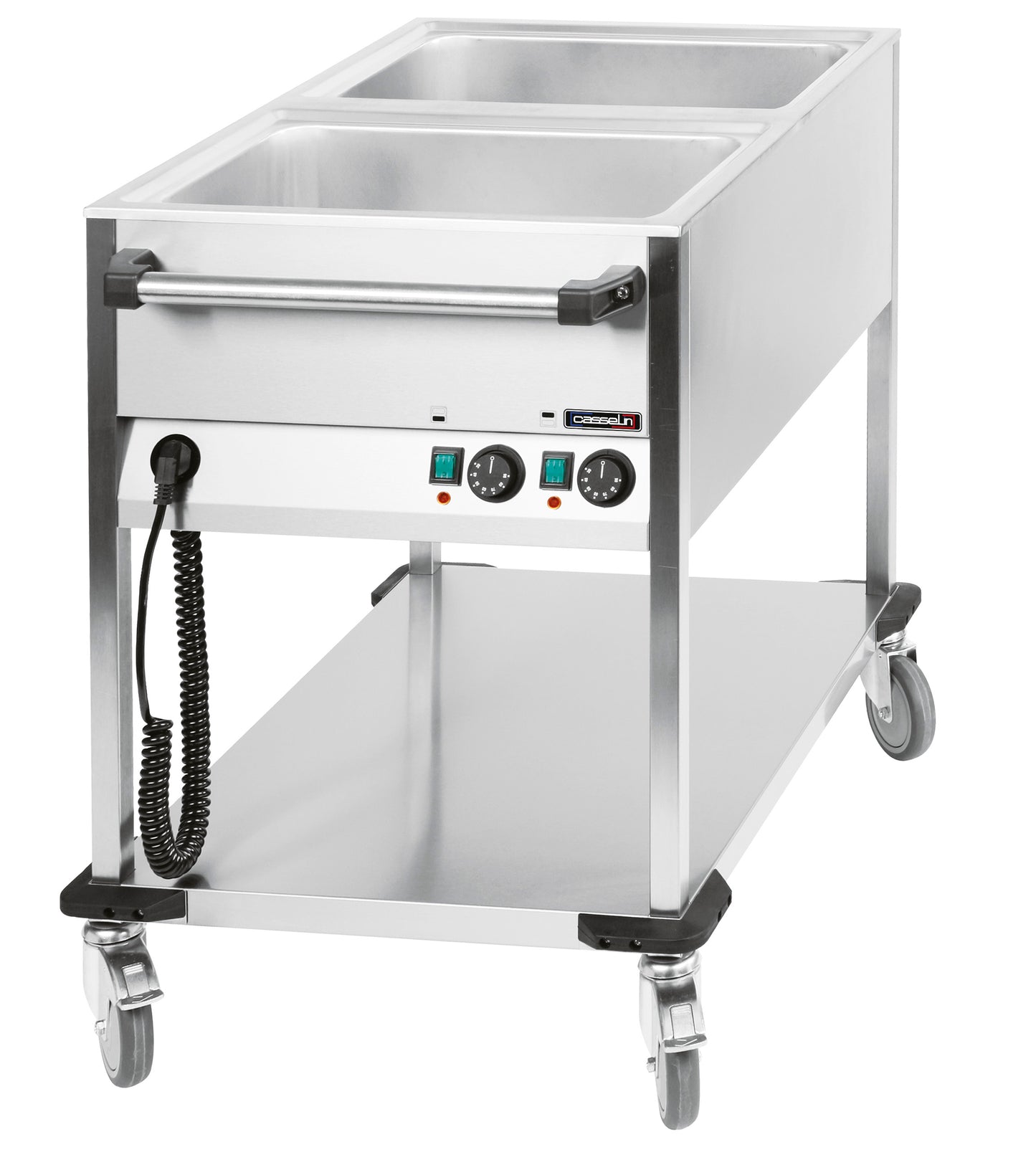 Bain-marie trolley water-heated 2 x GN 1/1 - CCBM2V
