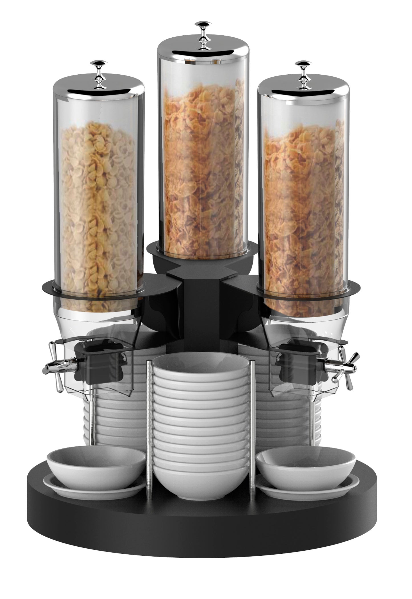 3-tube rotating cereal dispenser - CDCR3