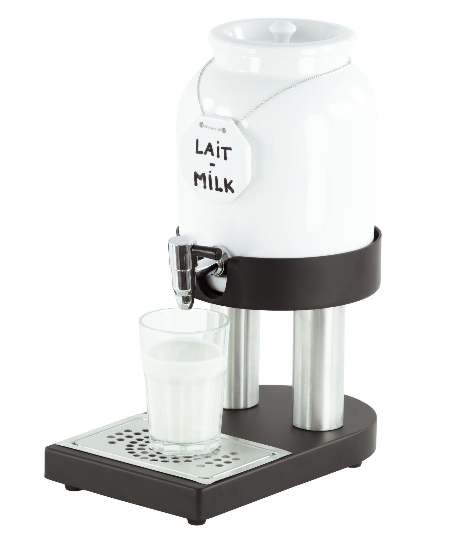 Porcelain cold milk dispenser 4 L - CDLPF4