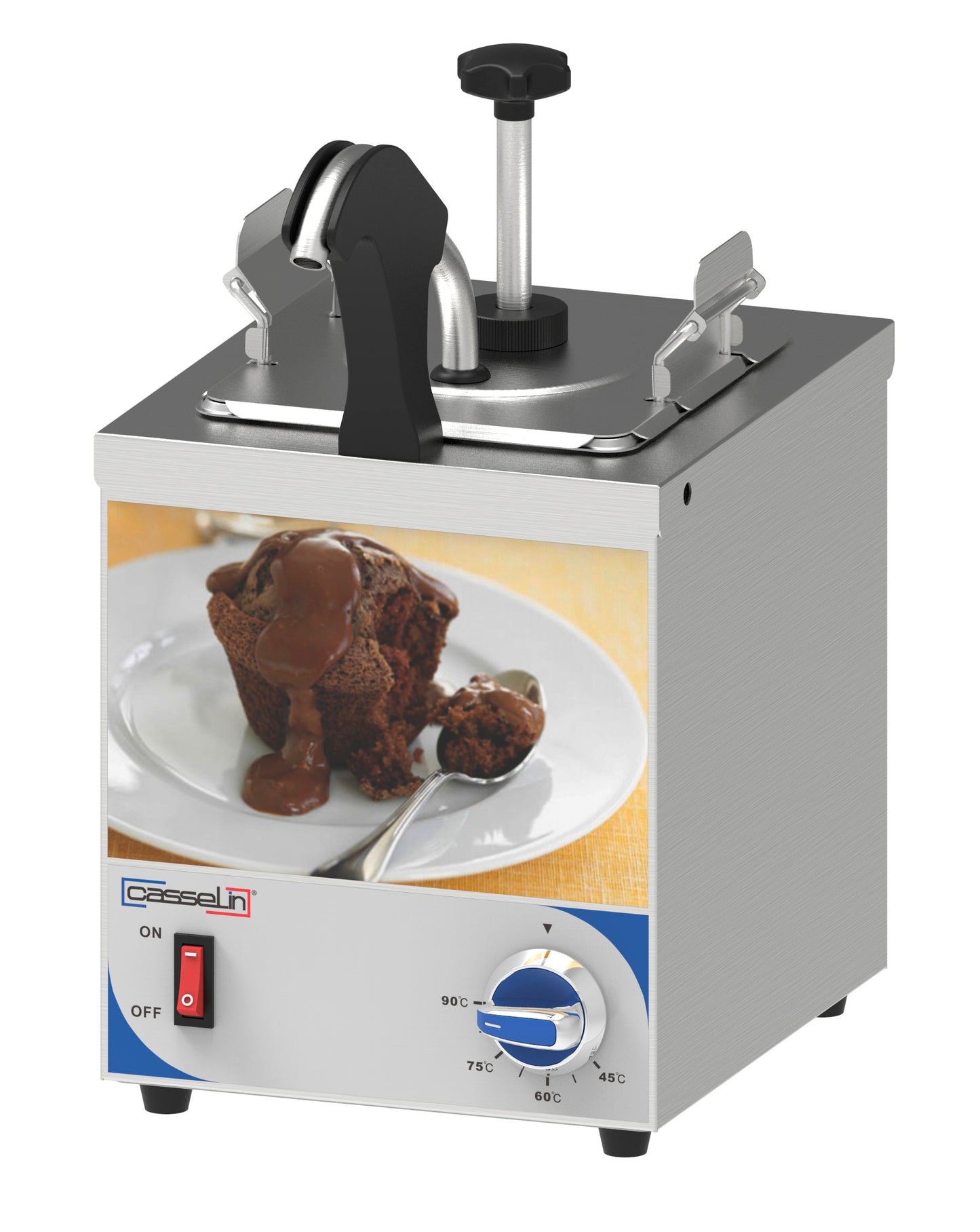 Sauce dispenser with pump and heated nozzle - CDSPBC1