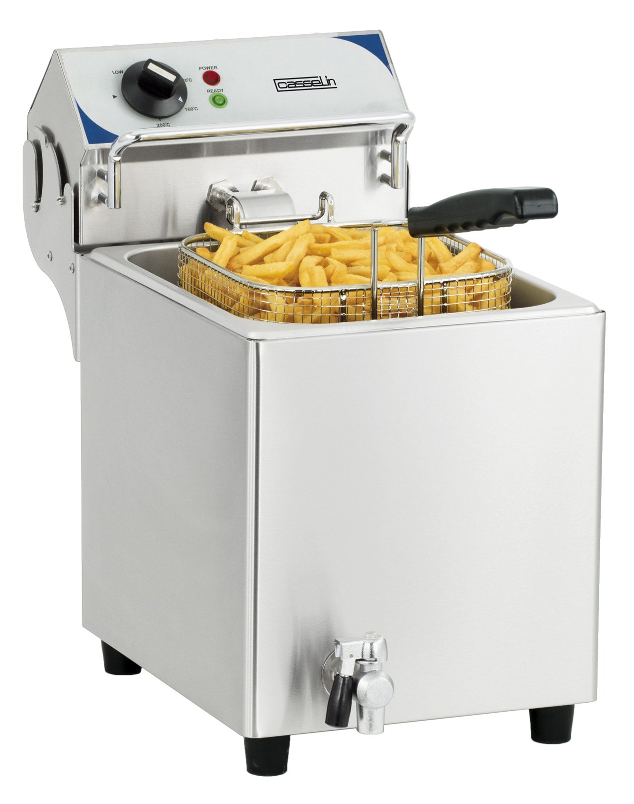 Electric deep fryer with drain tap 7 liters - CFEV7B