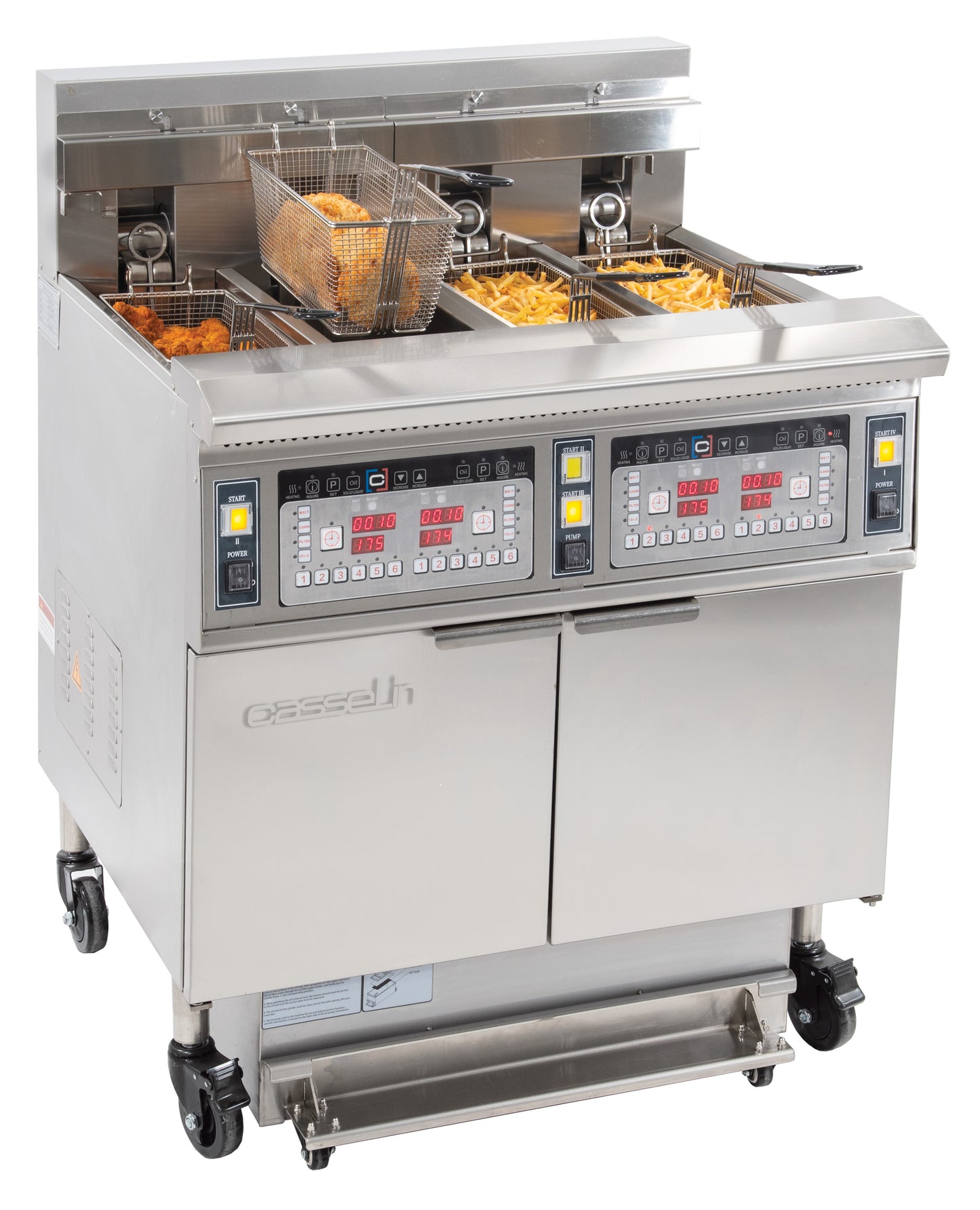 Electric fryer with filtration 4 x 12 liters 17+17kW - CFPF124