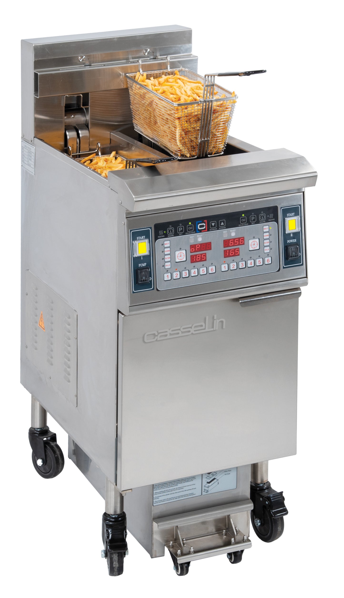 Electric fryer with filtration 2 x 12 liters 17kW - CFPF212