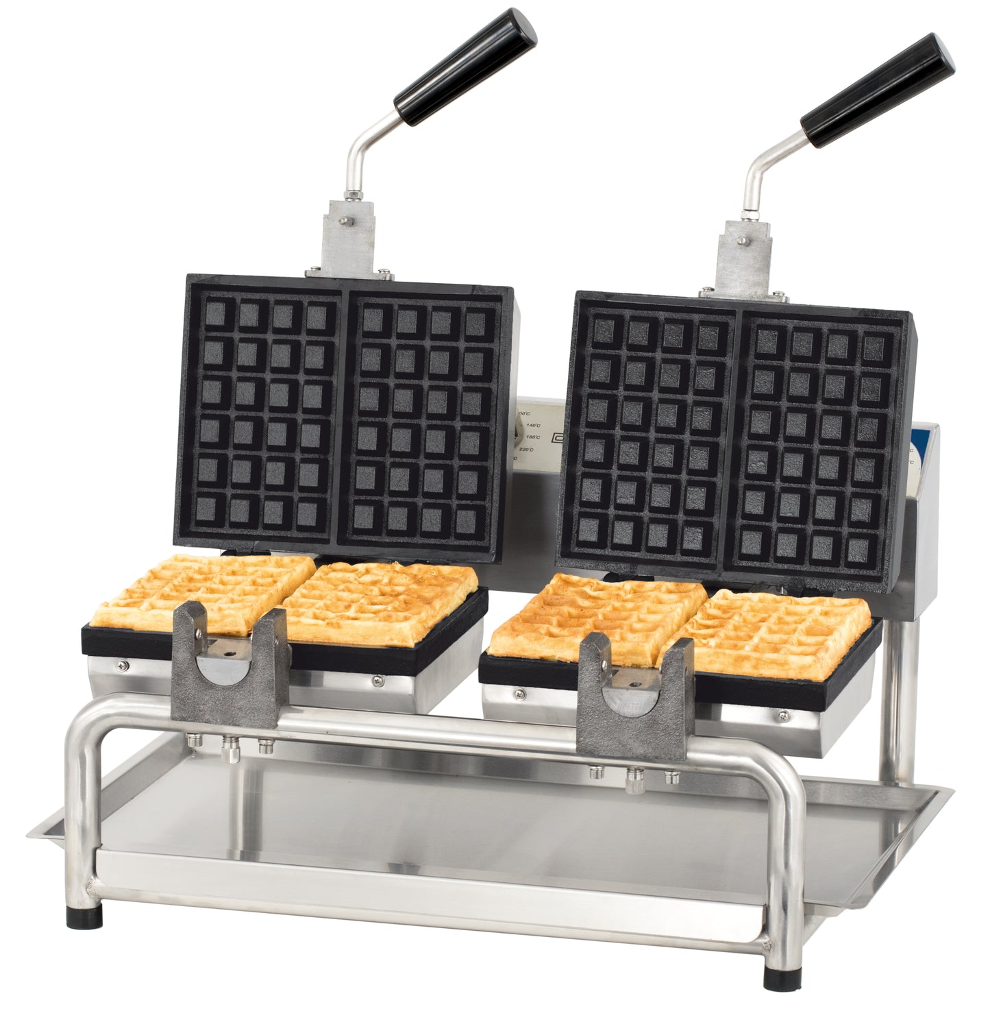 Double professional waffle maker 180° opening - CG180D