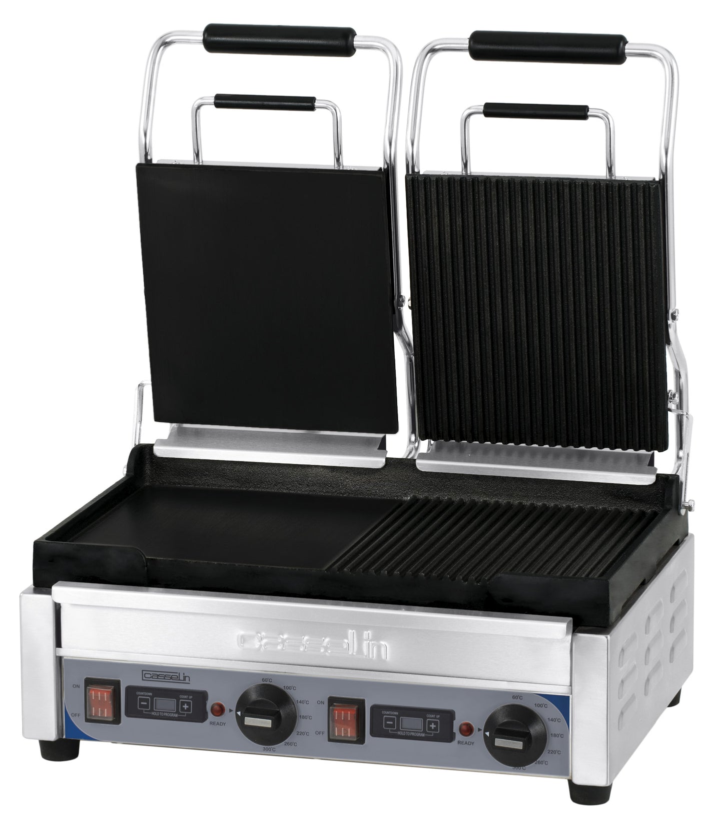 Double contact grill Premium mixed with timer - CGP2HRBLPT