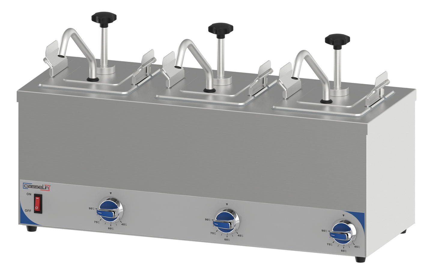 Triple heated pump dispenser - CPSC3