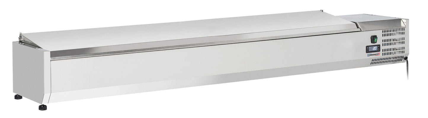 Table-top saladette with lid 10 x GN 1/4 - CSAP1014C