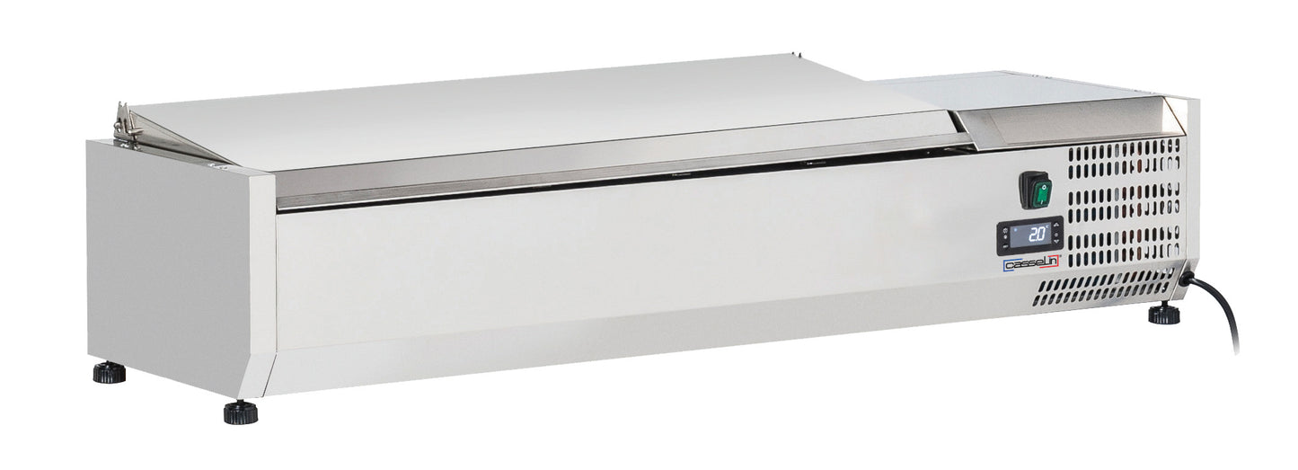 Table-top saladette with lid 5 x GN 1/4 - CSAP514C