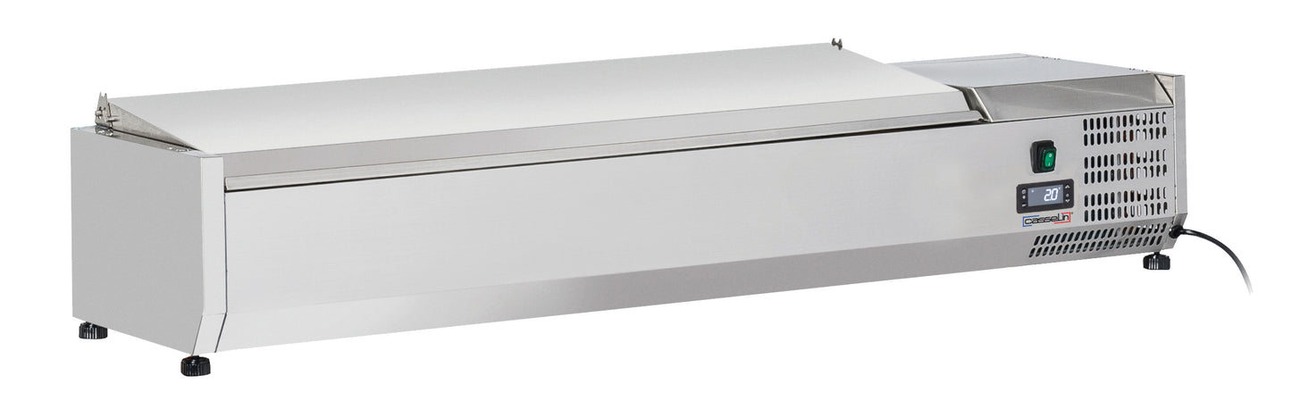 Table-top saladette with lid 6 x GN 1/4 - CSAP614C