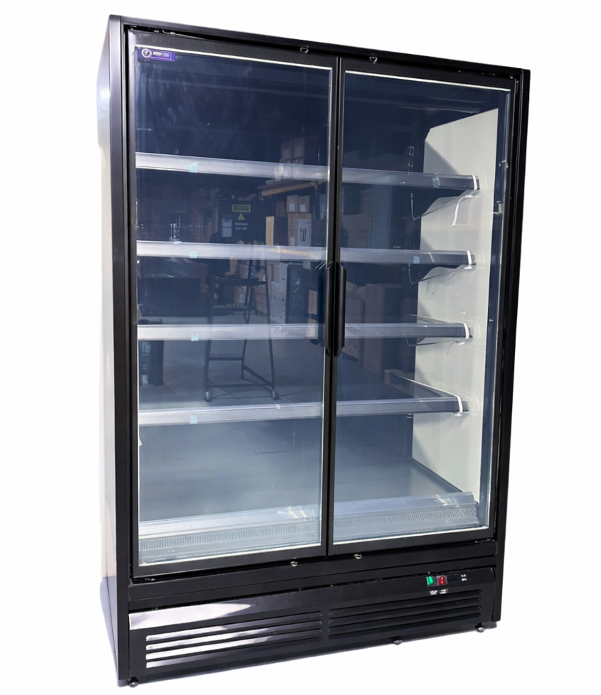 Upright Glass Door Fridge 2 Door