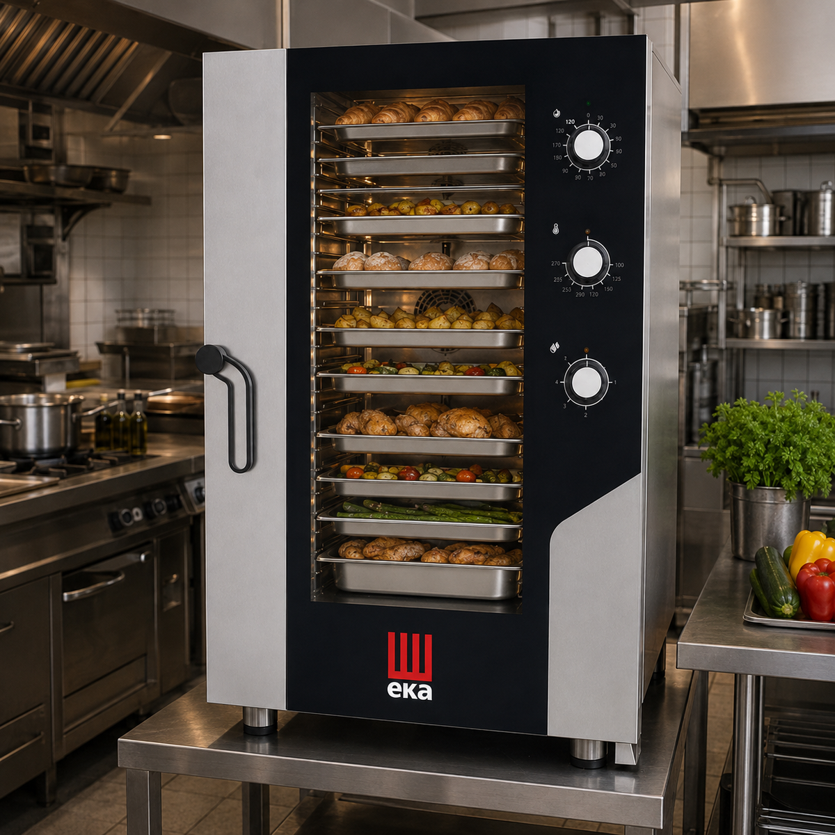 EKA - MKF 1111 S - Electric combi oven 11 trays 1/1 GN with electromechanic panel