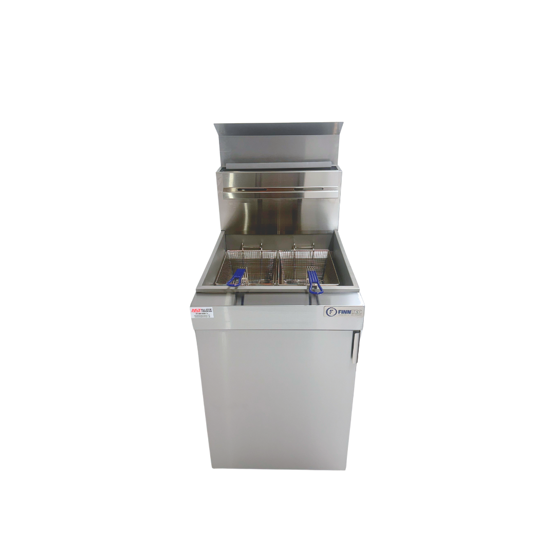 finntec-5-burner-gas-fryer-single-tank-twin-basket