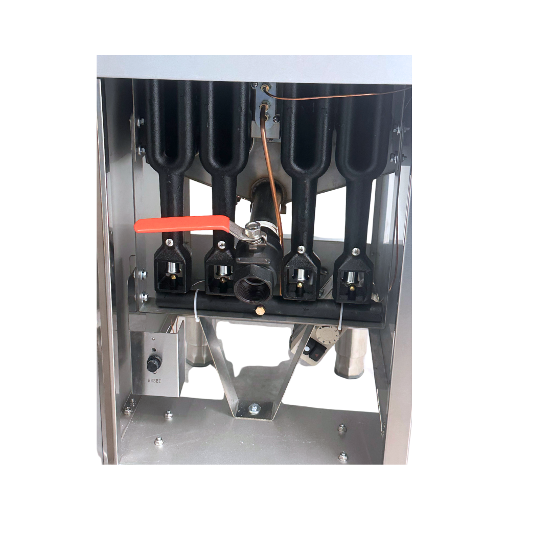 Finntec American Style 4 Burner High Output Gas Fryer SKU FT-FY120-LPG