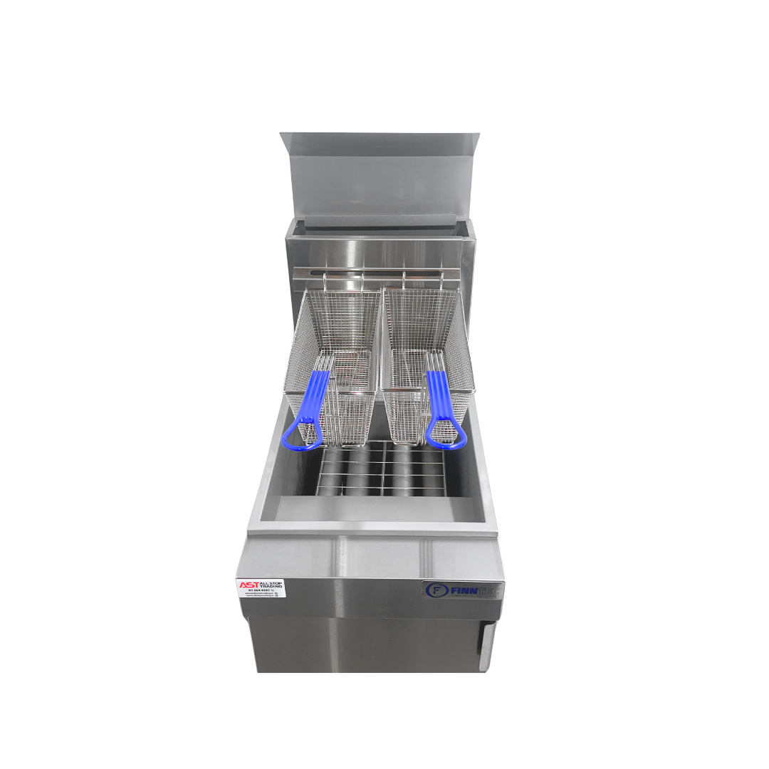 Finntec American Style 4 Burner High Output Gas Fryer SKU FT-FY120-LPG
