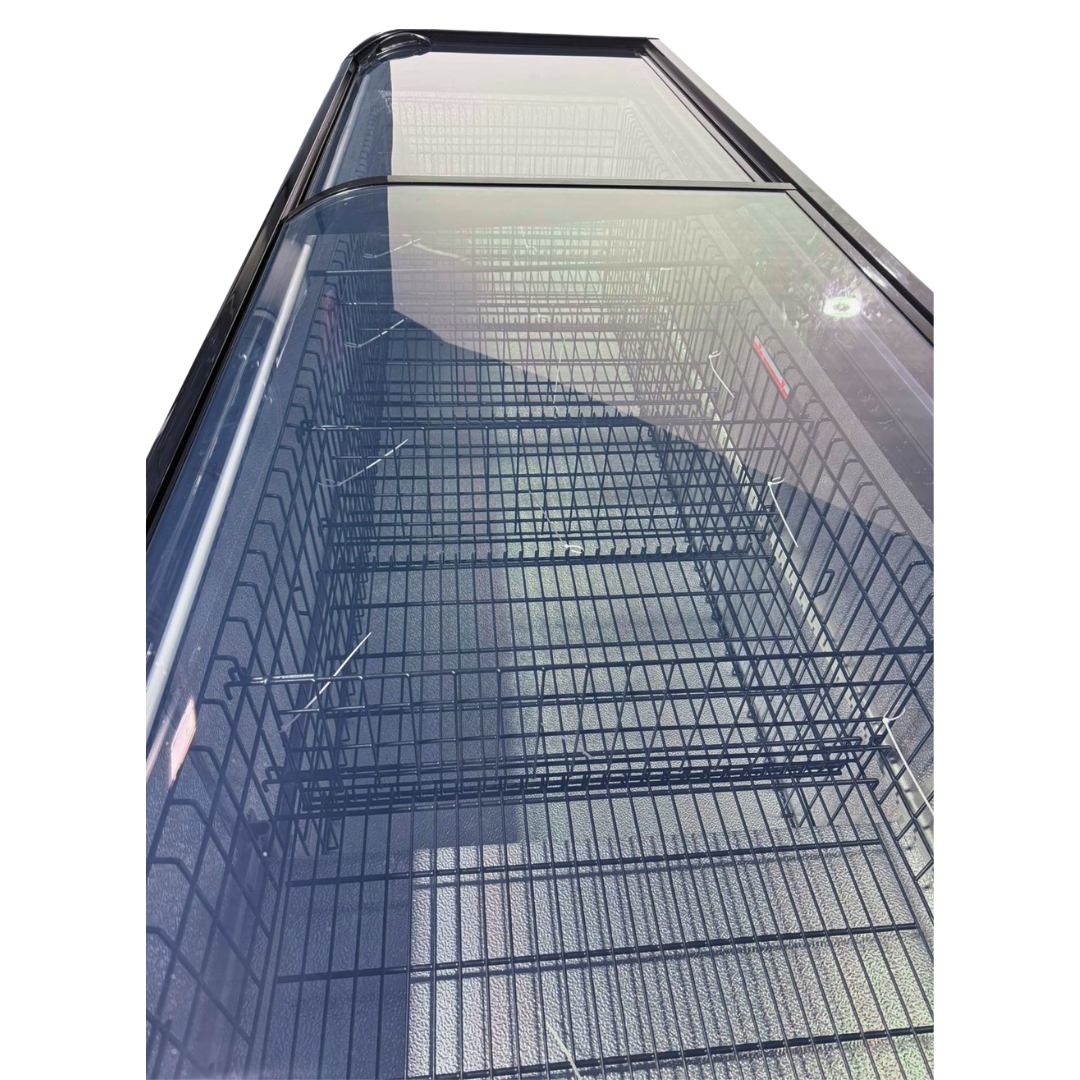 Heavy Duty Glass Lid Chest Freezer Sliding Door 2.5m