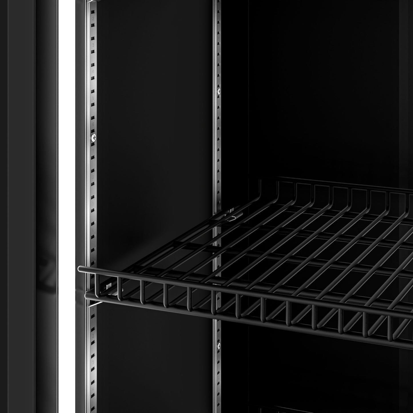 Double Glass Door Upright Display Fridge SKU AHE1253R