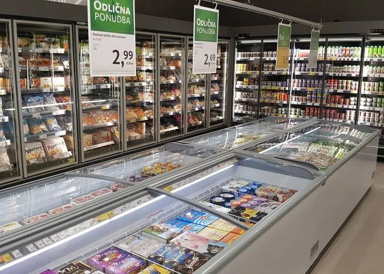 High Vision Supermarket Freezer Super 200De White
