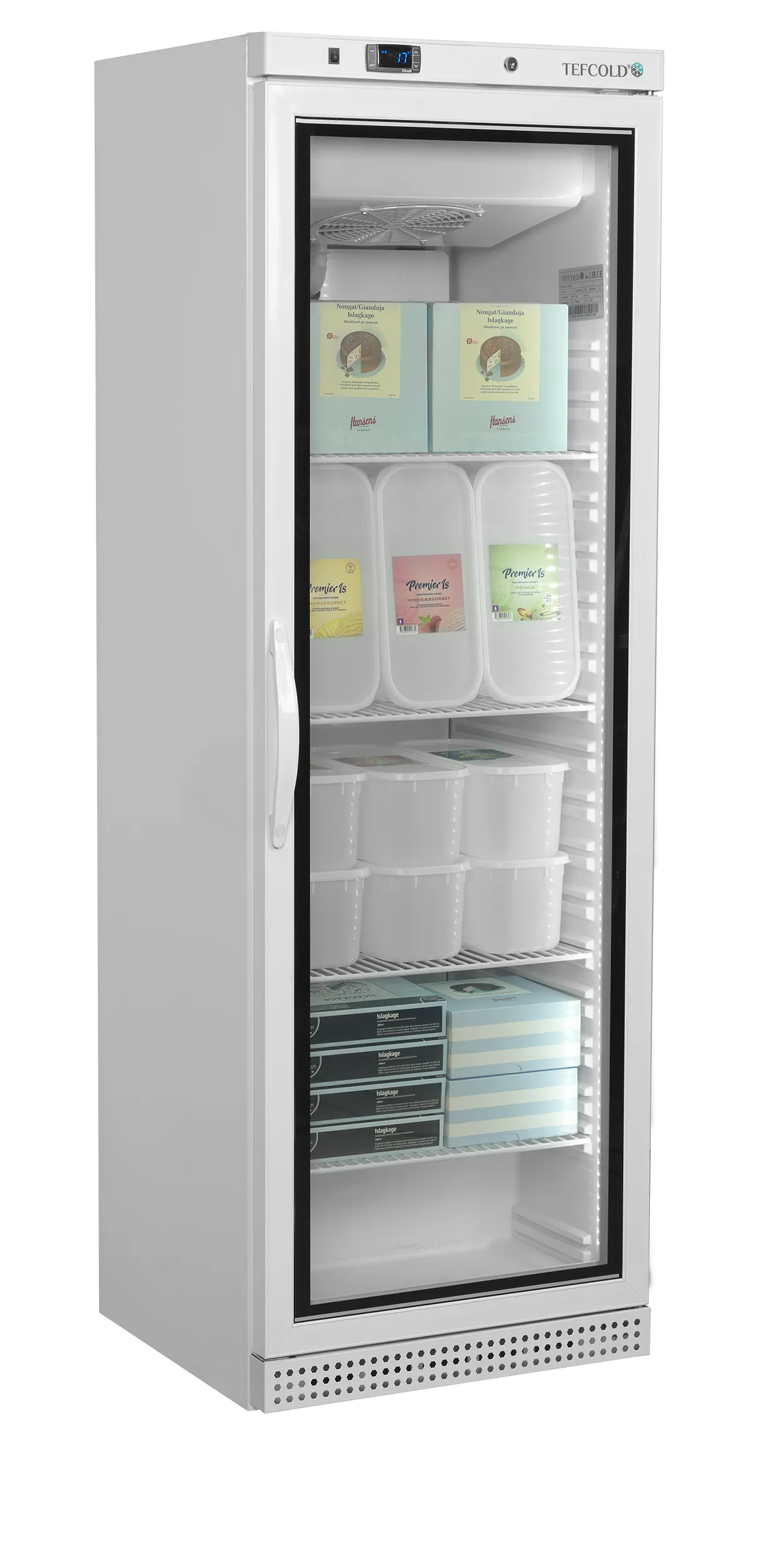 Glass door display freezer UF400VGW