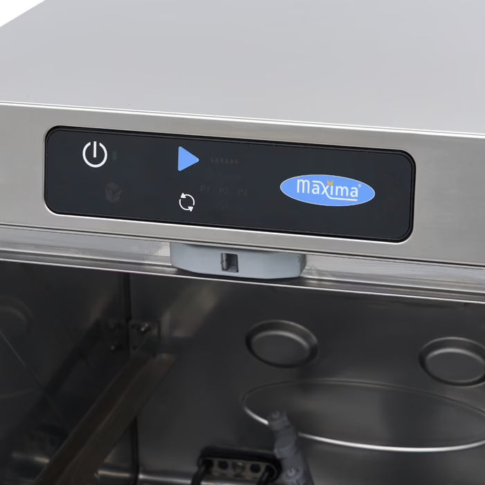 Maxima Glass Washer - 35 x 35cm - with Drain, Rinse Aid and Soap Pump - Digital Display - 230V - SKU 09211001 All Stop Trading