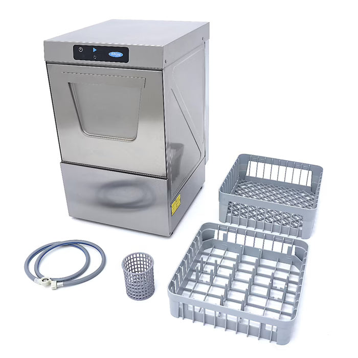 Maxima Undercounter Dishwasher - 40 x 40cm - with Rinse Aid Pump - Digital Display - 230V - SKU 09211002 All Stop Trading