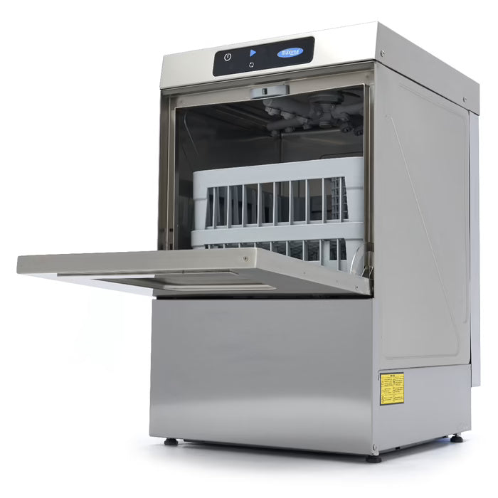 Maxima Undercounter Dishwasher - 40 x 40cm - with Rinse Aid Pump - Digital Display - 230V - SKU 09211002 All Stop Trading