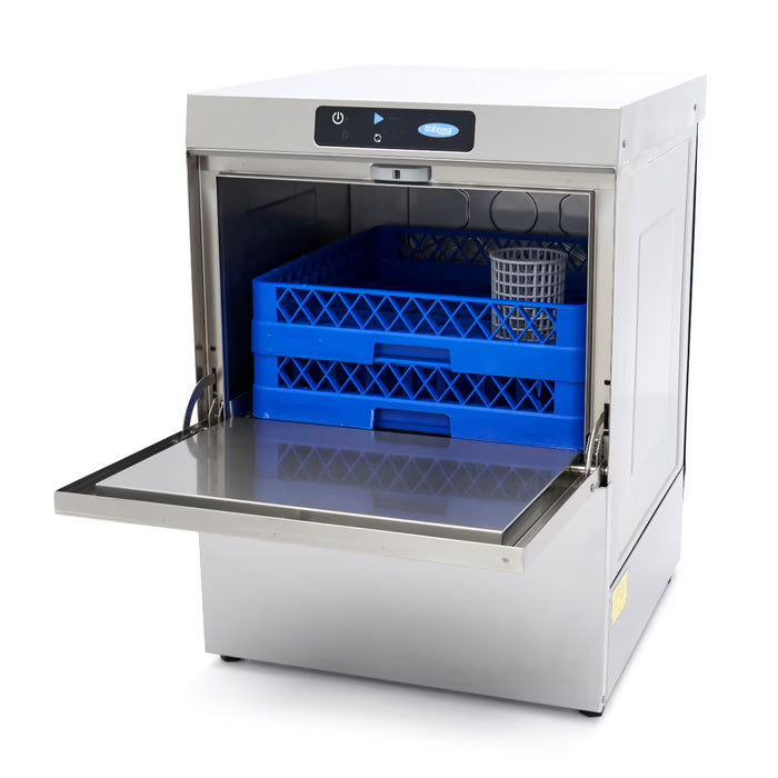 Maxima Undercounter Dishwasher - 50 x 50cm - with Rinse Aid Pump - Digital Display - 230V - SKU 09211004 All Stop Trading
