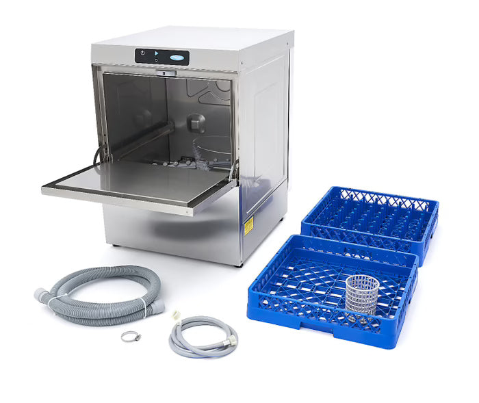 Maxima Undercounter Dishwasher - 50 x 50cm - with Rinse Aid Pump - Digital Display - 230V - SKU 09211004 All Stop Trading