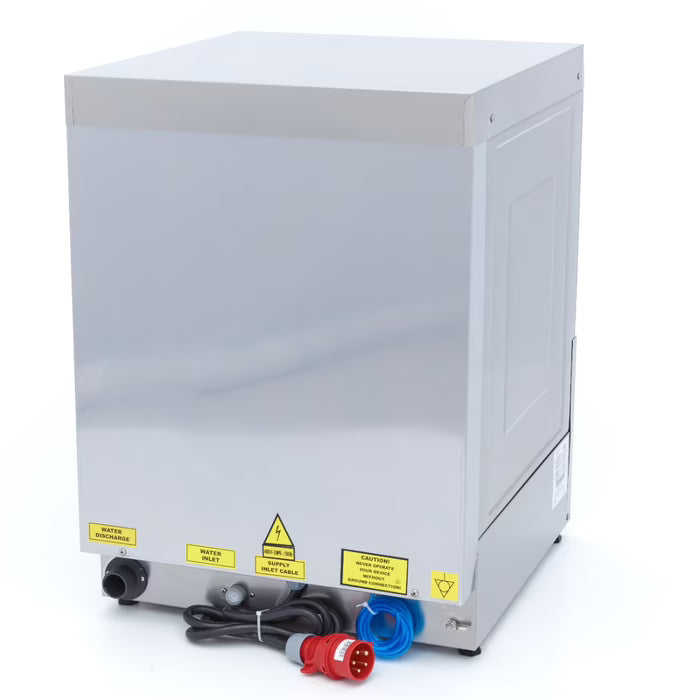 Maxima Undercounter Dishwasher - 50 x 50cm - with Rinse Aid Pump - Digital Display - 400V - SKU 09211005 All Stop Trading