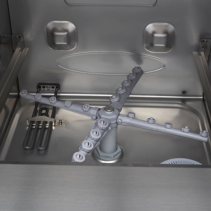 Maxima Undercounter Dishwasher - 50 x 50cm - with Drain, Rinse Aid and Soap Pump - Digital Display - 230V - SKU 09211006 All Stop Trading