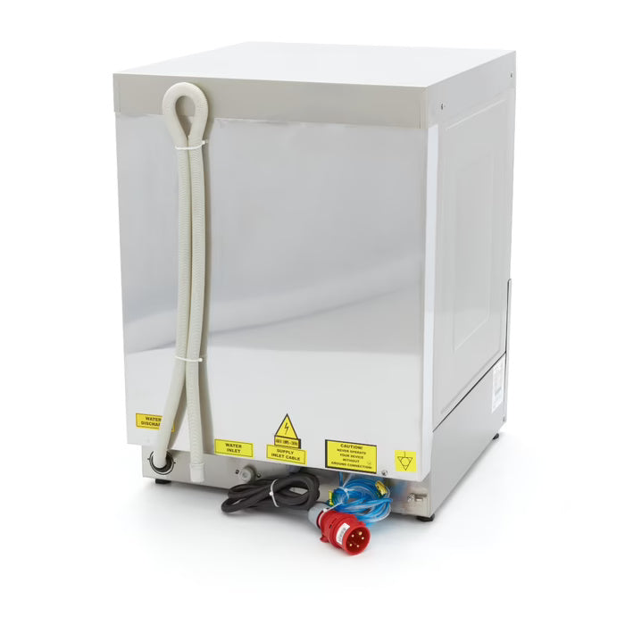Maxima Undercounter Dishwasher - 50 x 50cm - with Drain, Rinse Aid and Soap Pump - Digital Display - 400V - SKU 09211007 All Stop Trading
