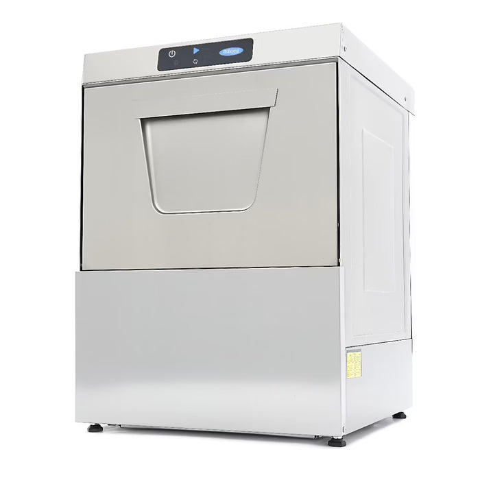 Maxima Undercounter Dishwasher - 50 x 50cm - with Drain, Rinse Aid and Soap Pump - Digital Display - 400V - SKU 09211007 All Stop Trading