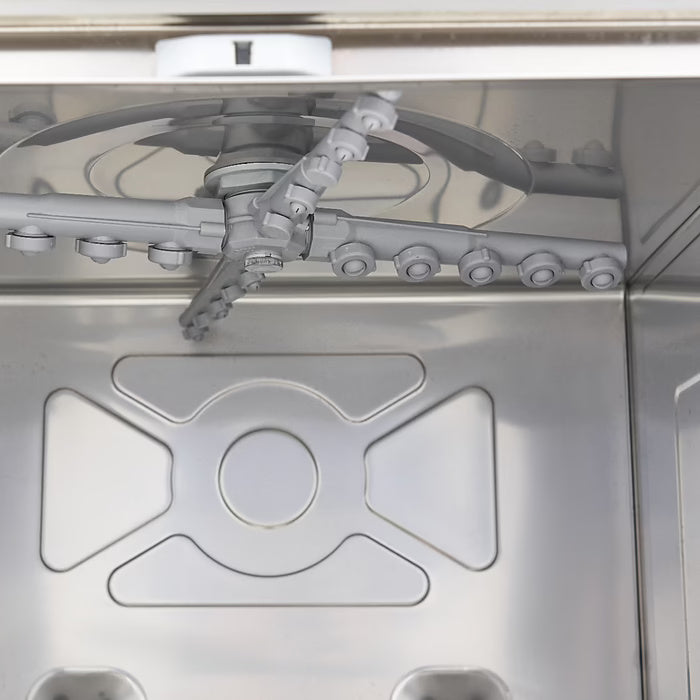 Maxima Undercounter Dishwasher - 50 x 50cm - with Drain, Rinse Aid and Soap Pump - Digital Display - 400V - SKU 09211007 All Stop Trading