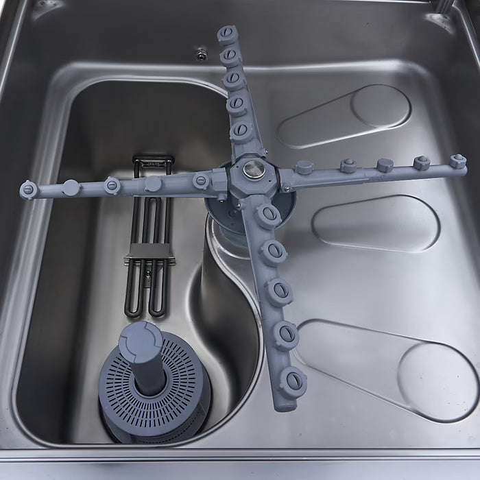 Maxima Pass Through Dishwasher - 50 x 50cm - With Rinse Aid and Soap Pumps - Digital Display - 400V - SKU 09211008 All Stop Trading
