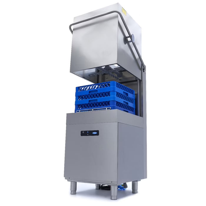 Maxima Pass Through Dishwasher - 50 x 50cm - With Rinse Aid and Soap Pumps - Digital Display - 400V - SKU 09211008 All Stop Trading