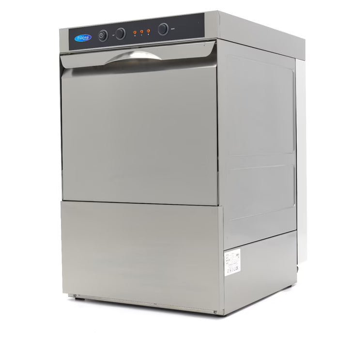 Maxima Undercounter Dishwasher - 40 x 40cm - with Drain, Rinse Aid and Soap Pumps - 230V - SKU 09240030 All Stop Trading