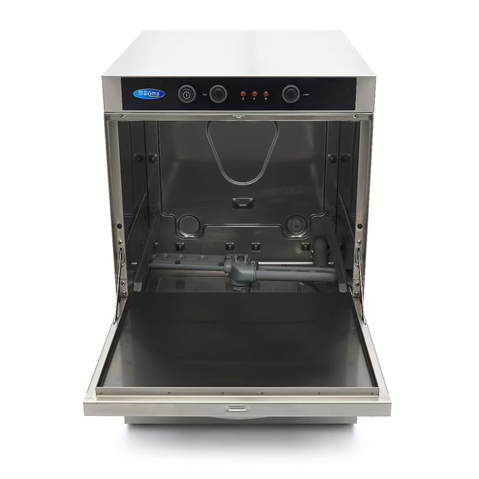 Maxima Undercounter Dishwasher - 40 x 40cm - with Drain, Rinse Aid and Soap Pumps - 230V - SKU 09240030 All Stop Trading