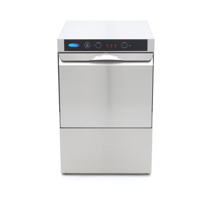 Maxima Undercounter Dishwasher - 40 x 40cm - with Drain, Rinse Aid and Soap Pumps - 230V - SKU 09240030 All Stop Trading