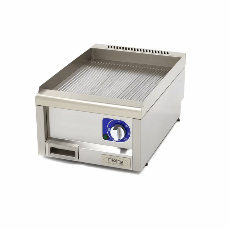 Maxima Commercial Grade Griddle - Grooved - Single Unit - 60cm Deep - Electric - 400V - SKU 09391620 All Stop Trading