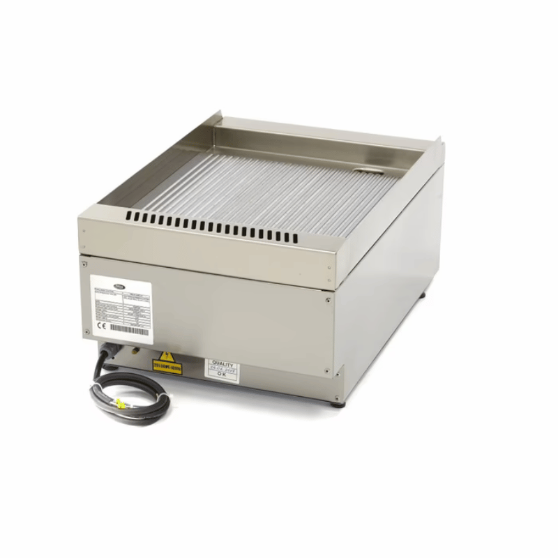 Maxima Commercial Grade Griddle - Grooved - Single Unit - 60cm Deep - Electric - 400V - SKU 09391620 All Stop Trading