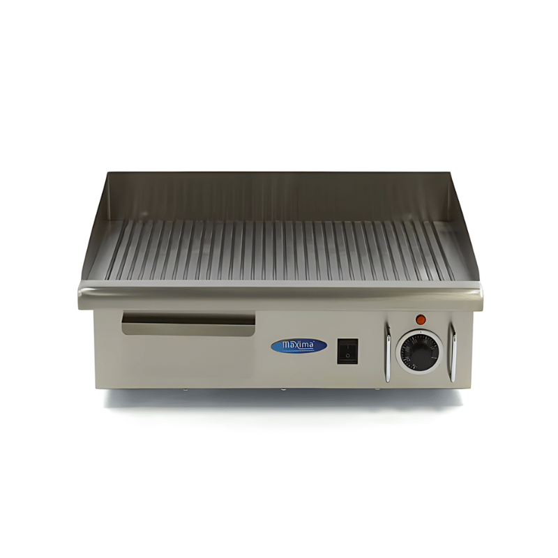Maxima Griddle - Grooved - 55cm - incl Drip tray - SKU 09300070 All Stop Trading