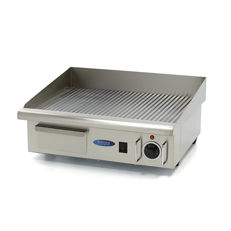 Maxima Griddle - Grooved - 55cm - incl Drip tray - SKU 09300070 All Stop Trading