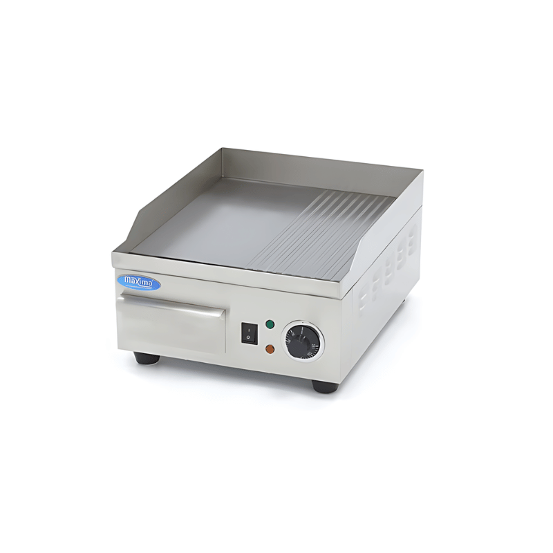 Maxima Griddle - Half Grooved - 36cm - incl Drip Tray - SKU 09365160 All Stop Trading