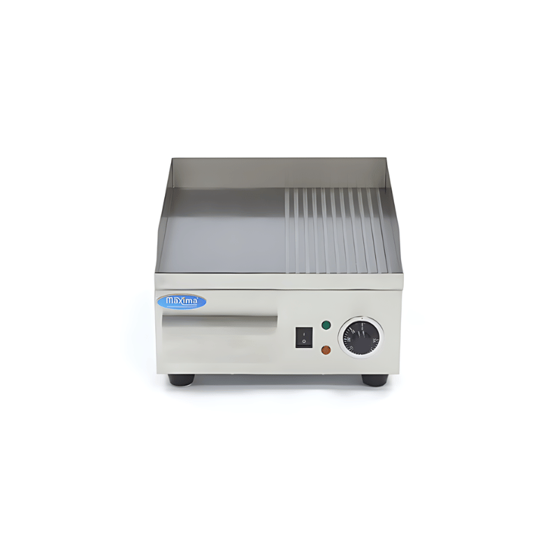 Maxima Griddle - Half Grooved - 36cm - incl Drip Tray - SKU 09365160 All Stop Trading